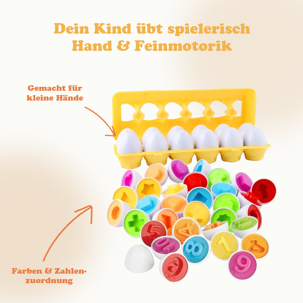 Matching-Eggs Montessori inspiriertes Steck-Spielzeug